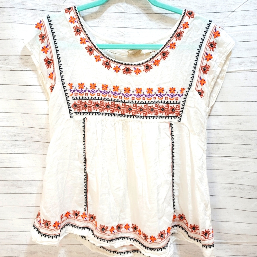 Anthropologie bohemian Vanessa Virginia top